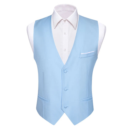 Men's Slim Fit Dobby Vest – Multi-Color Formal Waistcoat for Weddings & Smart Events