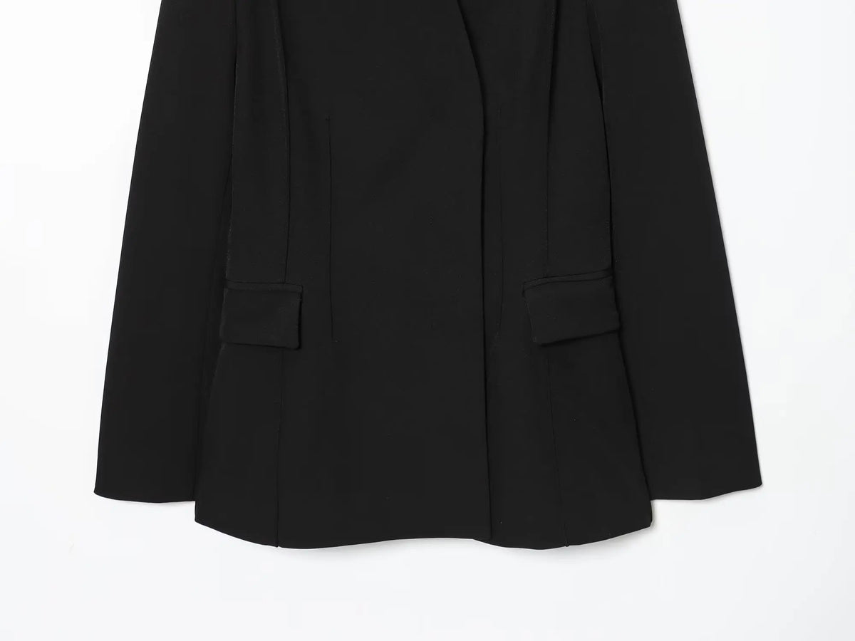 Elegant Blazer Women's Commute Blazer Coat 2026 Spring Fall Minimalist Office Lady Party Basic Dinner Slim-Waist Blazer