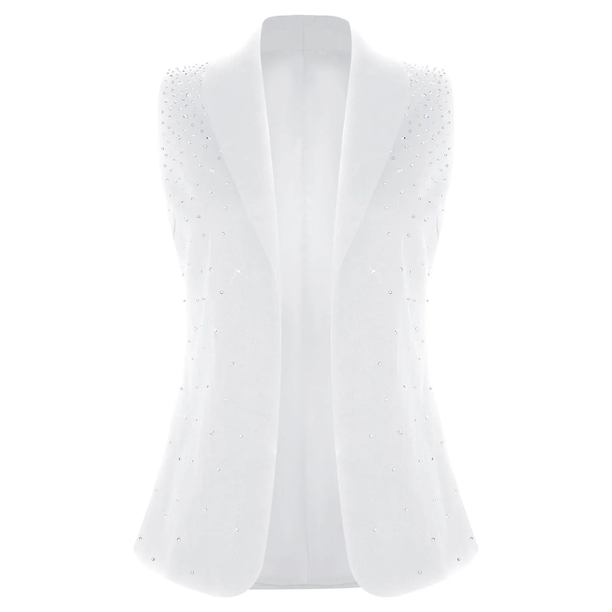 Women's Waistcoat Club Disco Music Festival V-neck Sequins Vests Fashion Woman Sleeveless Vest Tops Lady Nightclub Outfit