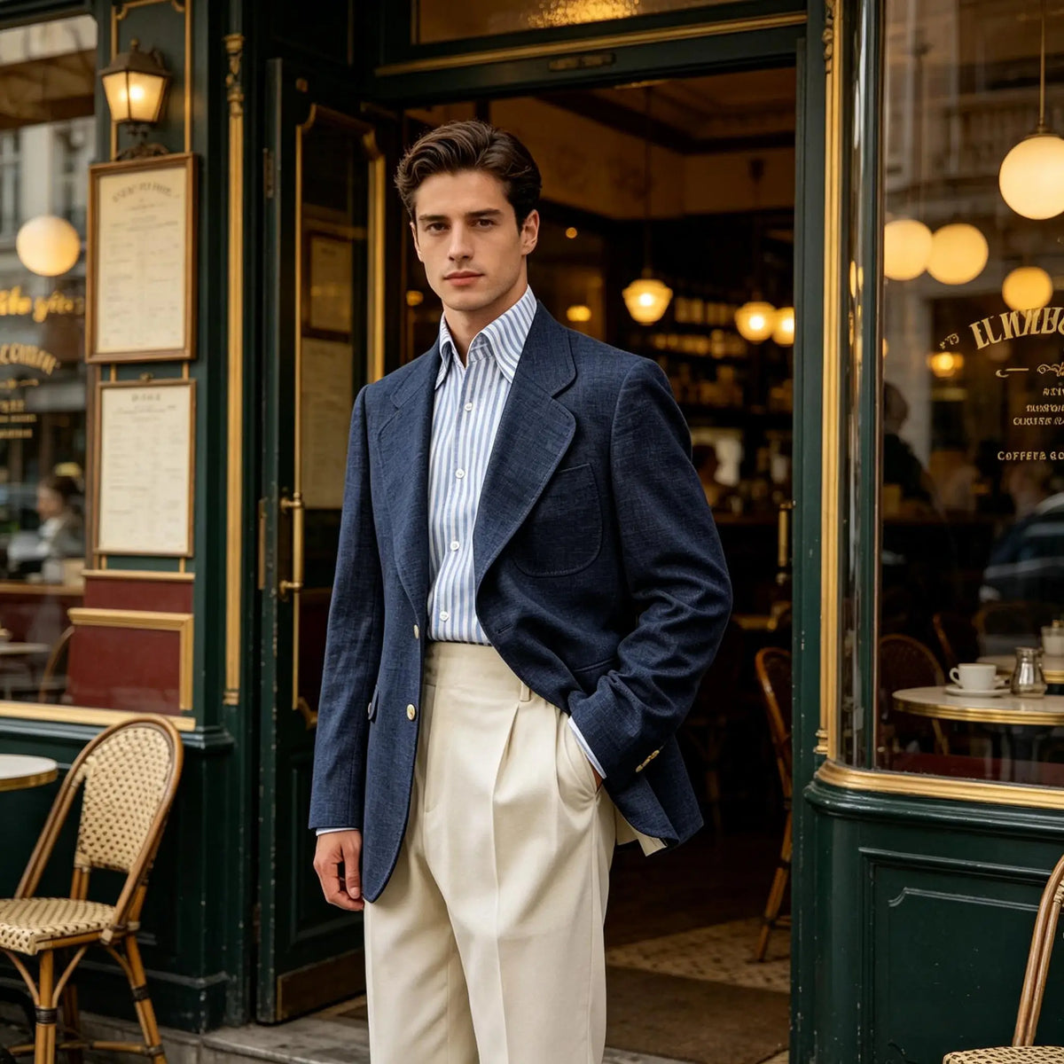 Men Natural Linen Blazer Suit Jacket Breathable Slim Fit Single Breasted Business Office Wedding Party Smart Casual Outerwear
