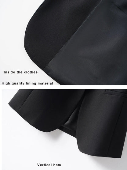 Fashionable Spring and Autumn Sleeveless Suit Vest for Women's Workplace Elegant Versatile Slim Suit Collar Vest Top Jacket