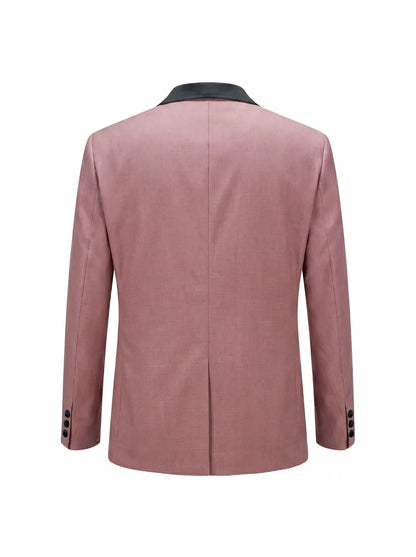 Men's Casual Business Suit Formal Gentleman Wedding Groom Best Man Tuxedo Slim Fit Blazer Jacket Fashion Party Office Wear