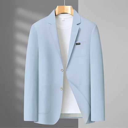 2026 Spring/Summer New High-End Suit Jacket Men's Lightweight Soft and Breathable Fashion Business Casual Jacket Top