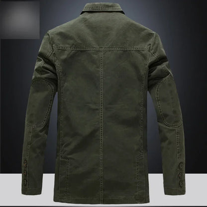 Blazer Pure Cotton Loose Men Fashion Business British Style Casual Three Button Cotton Casual Clothes Single West Coat Blazer