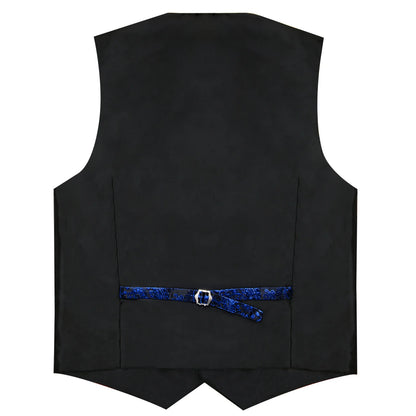 Men's Formal Vest Set with Paisley Pattern, Tie, Pocket Square & Cufflinks for Party & Events