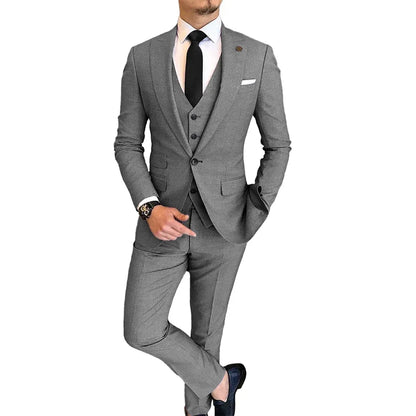 Men's Slim Fit Single Breasted Suit for Weddings, Graduation & Smart Casual Wear – Multi-Color