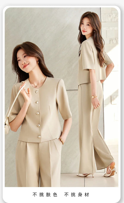 Fashionable Professional Women's Clothing, Two-Piece Blazer+Pants, Exquisite Elegant, 2026 Spring/Summer New Collection