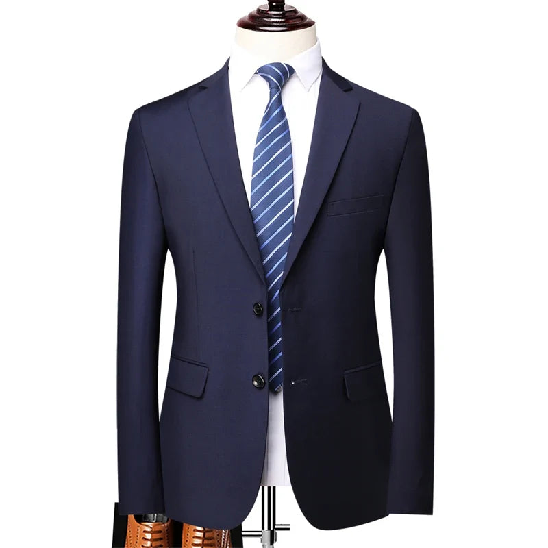 2026 Blazer Men Fashion Gentleman Business Outdoor Korean Version Travel Wedding Trend British Style Is Decorated Body Casual