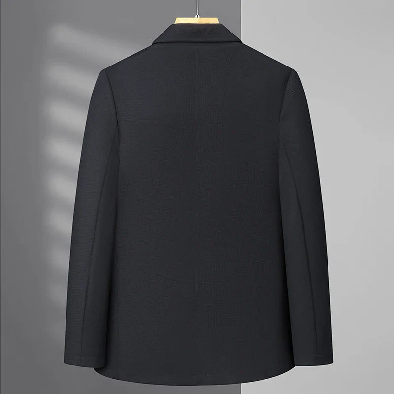 2026 High Quality Fashion Handsome Autumn New Business Fashion Business Suit Solid Color Single West Coat M-4XL