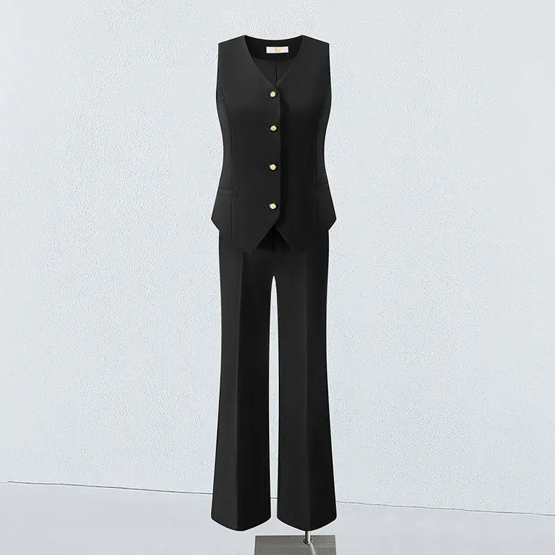 Women's Suits Vest 2026 New Spring Summer Temperament Slim Retro Thin Waistcoat Black Short Sleeveless Blazers Coat And Tops