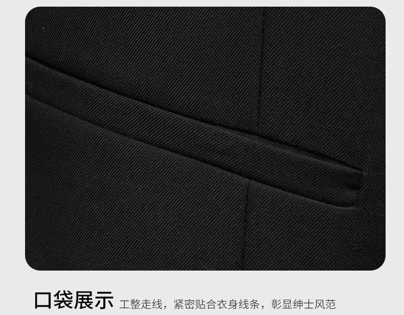 Men's 3-Piece Suit – Slim Fit Blazer Vest Pants Set for Business, Wedding & Casual Wear