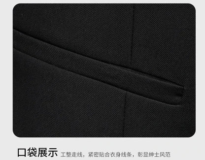 Men's 3-Piece Suit – Slim Fit Blazer Vest Pants Set for Business, Wedding & Casual Wear