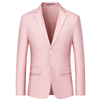 Men's Slim Fit Blazer for Wedding and Business Formal Occasions – Multiple Colors