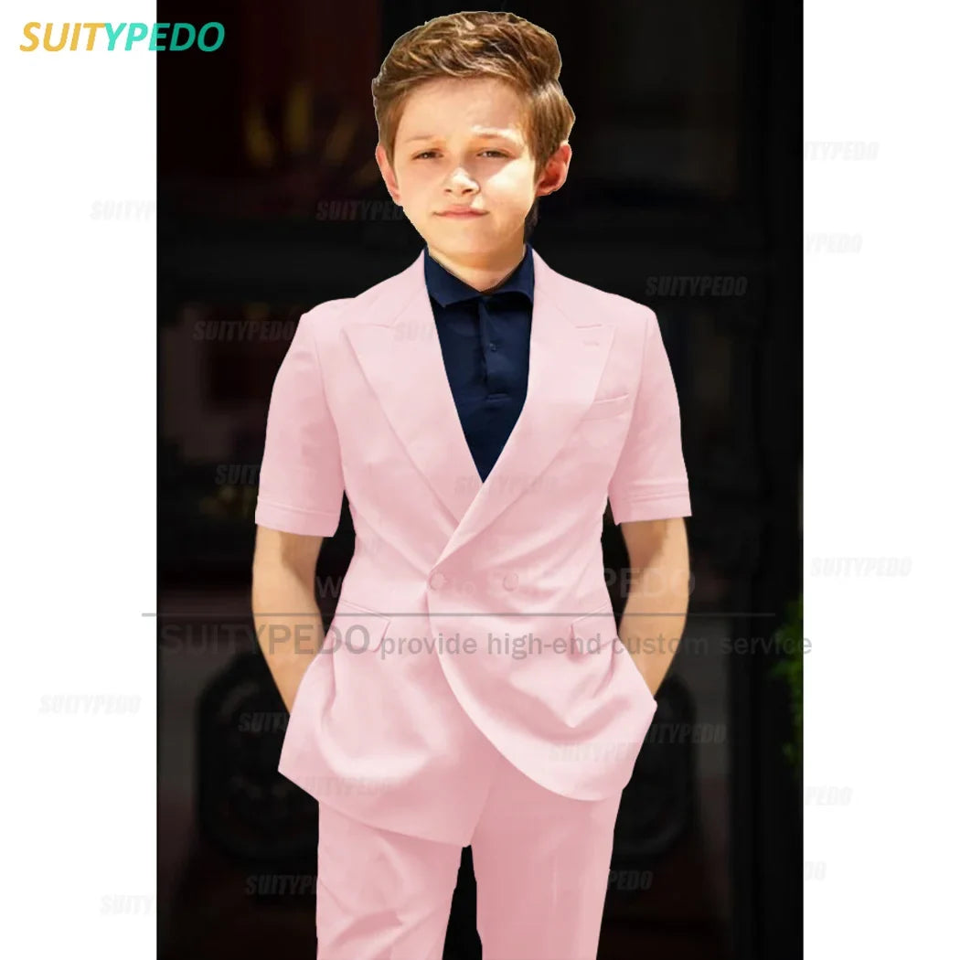 Big Boys Suit Graduation Ceremony Formal Outfits Birthday Party Newest Full Children's Set Homecoming Custom Fashion Costumes
