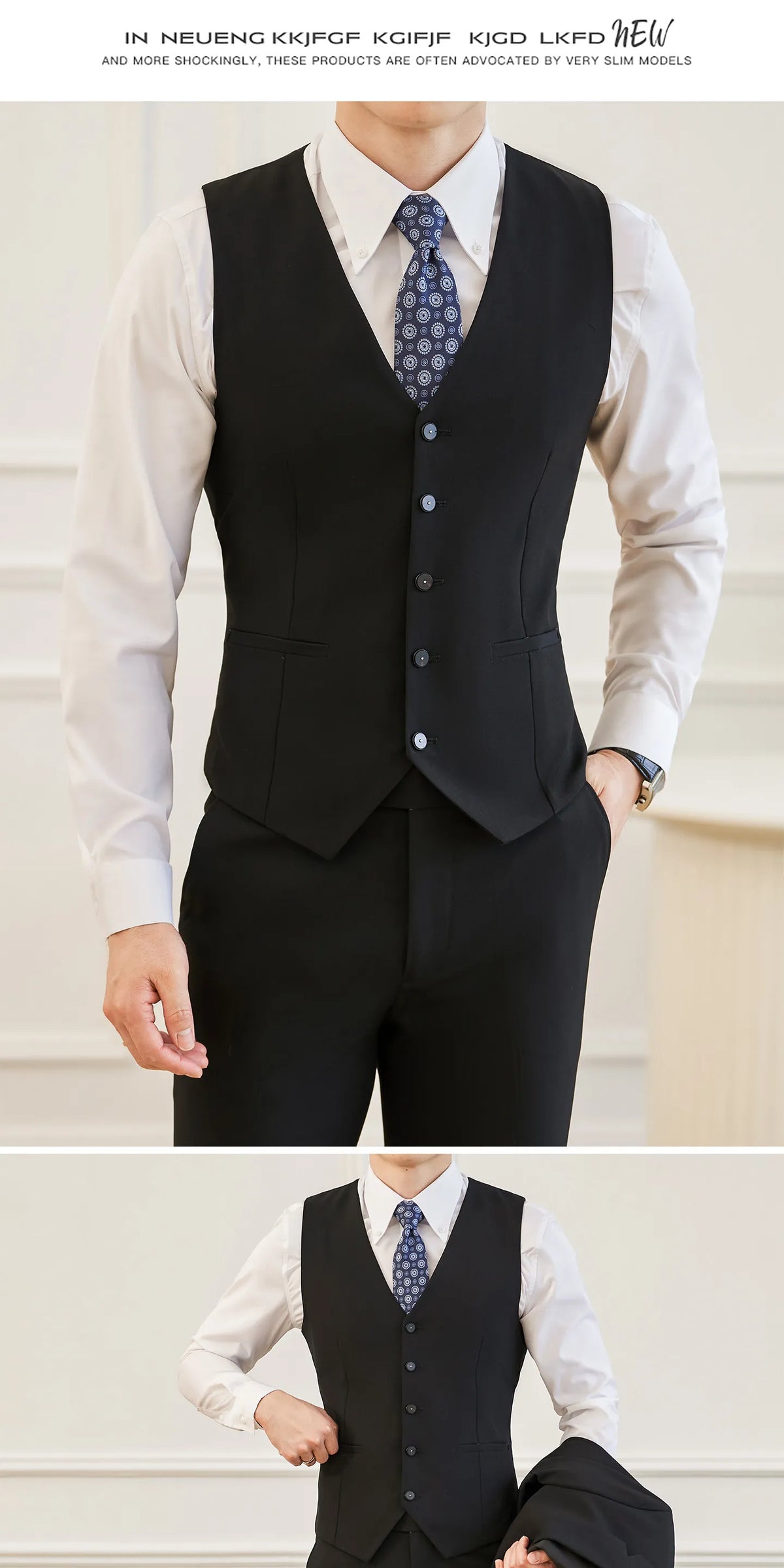 High Quality Elegant Single-Breasted Men Suit Fashion ltalian Style Slim High-end Business Groom Wedding Party Tuxedo 3/2 Pieces