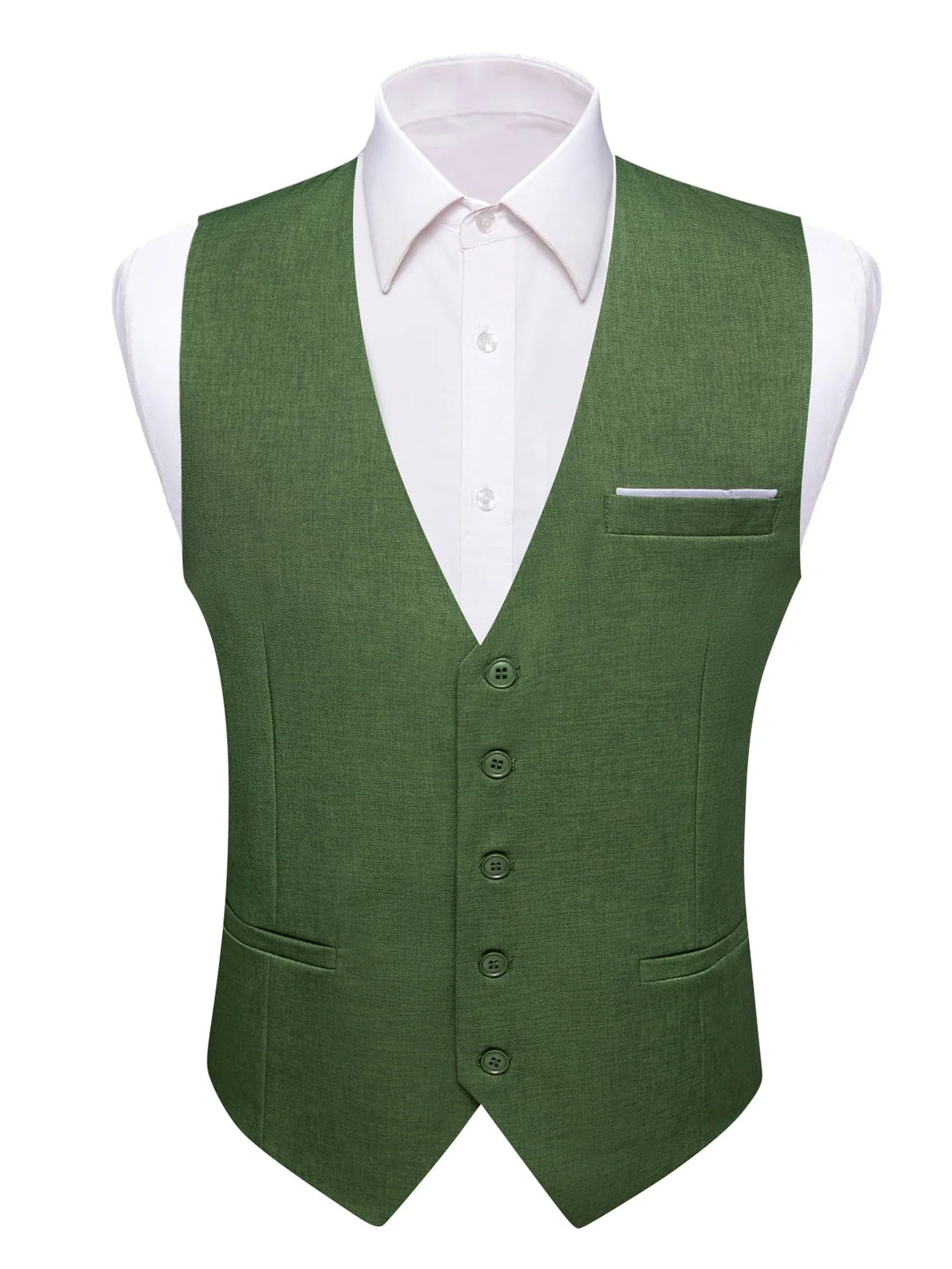 Men's Satin Formal Vest – Multi-Color Wedding & Business Waistcoat for Men