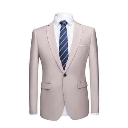 Men's Suit Jacket Slim Fit Single Breasted Multi-Color Formal Blazer