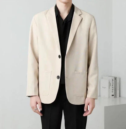 Men's Oversized Blazer Smart Casual Single Breasted Jacket for Business and Daily Wear