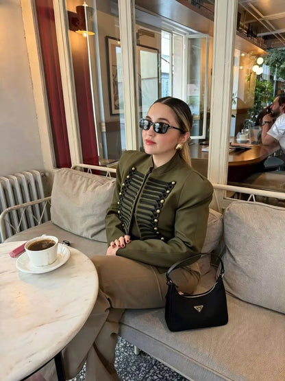 Women's Jackets Autumn 2026 New Fashion Retro Slim Short Elegant Warm Jackets Women's Street Chic Youth Travel Holiday Coats