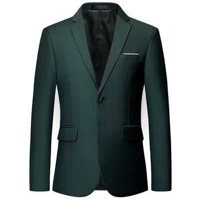 Men's Slim Fit Blazer for Wedding and Business Formal Occasions – Multiple Colors