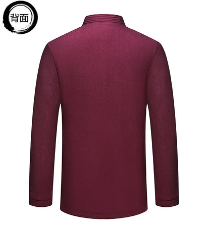 Spring and Autumn New Middle-aged and Elderly Men Father Tang Jacket Chinese Style Hanfu National Wind Grandpa Coat Jacket