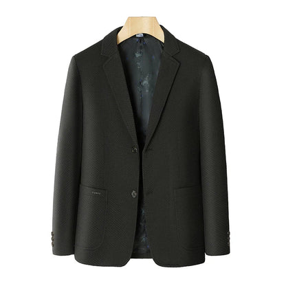 Men's Slim Fit Plaid Blazer for Weddings, Business & Casual Wear – Single Breasted