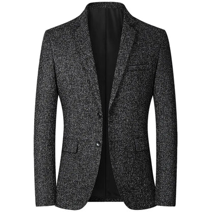 High Quality Men's Blazer Spring Non Ironing Solid Suit Jacket Business Casual Blazer Men Clothing Wedding Suit Jackets A5FX102