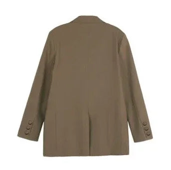 Women's Slim Fit Long Sleeve Blazer Elegant Office Blazer Casual Korean Fashion Street Trend Spring Autumn New