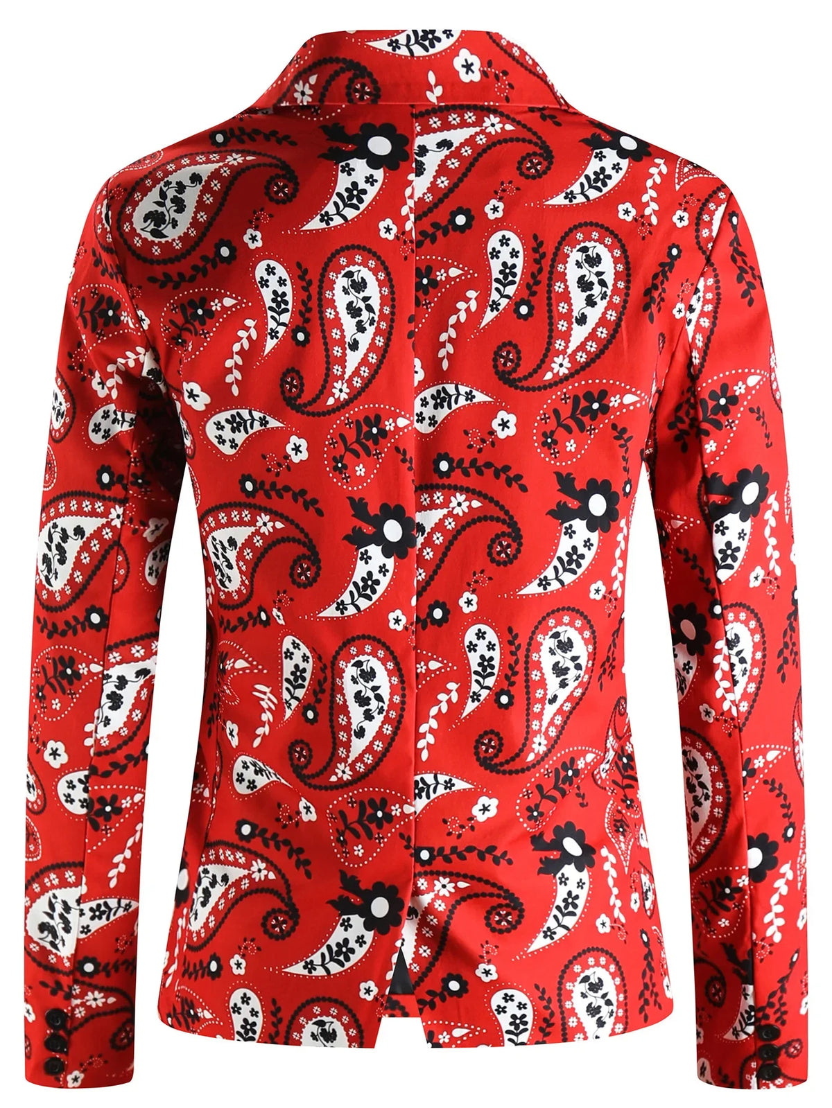 Man Suit Jacket Blazer Casaco Masculino Elegante 2025 High Quality Paisley Floral Printed Party Mens Suits Vestones Para Hombre