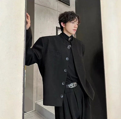 Trendy 2025 Short Coats Single Breasted Man Suits and Blazers Spring Clothes Elegant New in Original Handsome Jacket for Men