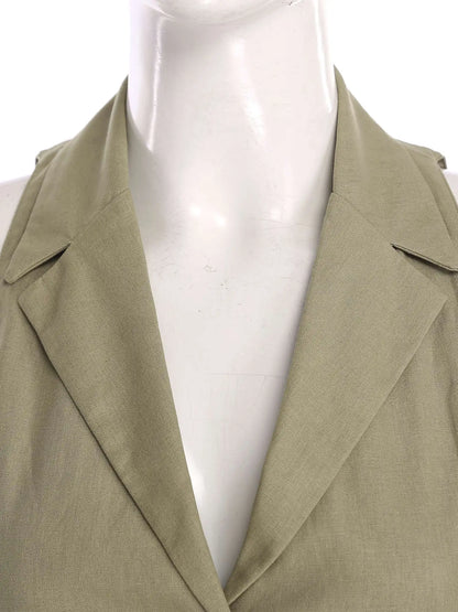 Office Lady Fashion Vest Streetwear Leopard Print Women's Waistcoat Button-down Vests Lapel Tank Top V Neck Vest Workwear Mujer