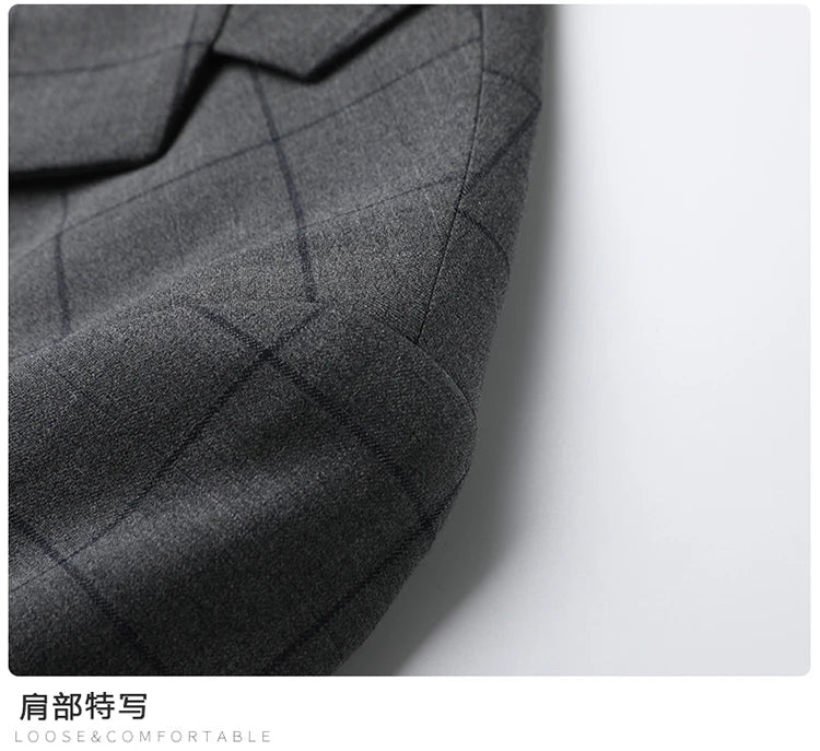 Fashionable Middle-Aged Large Size Suit XL-9XL Handsome Banquet High Quality Business Casual Loose Fit Jacket for plus Size Men