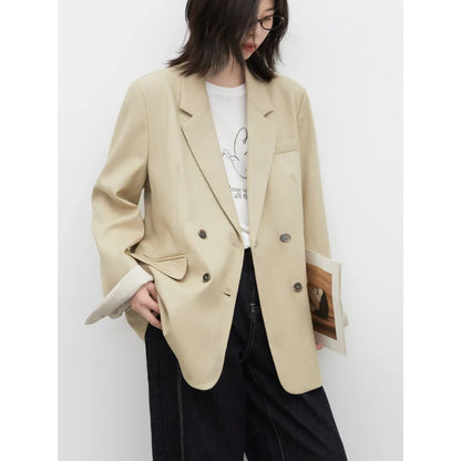 New Women Blazers Coat Loose Casual Plus Size Office Ladies Suit Jacket Spring Autumn 2026 Female Overcoat