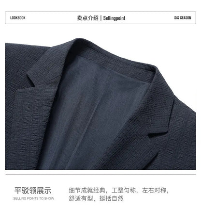 Blazer Men Fashion Gentleman Business Versatile Slimming British Style Solid Colors Hosting Performances Casual Weddings Blazer