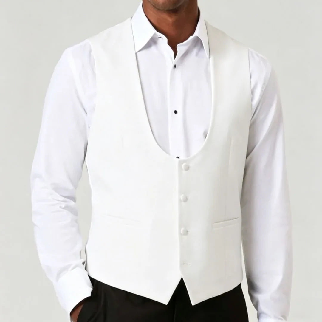 Men's Suit Vest – Single Breasted Waistcoat for Weddings, Business & Formal Events