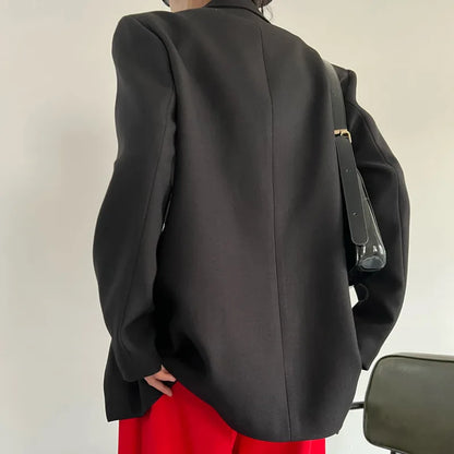 Spring Autumn New Women Blazer Niche Design Split Hem Ribbon Elegant Casual Fashion Chic Jacket High-end Trend Coat HK17058