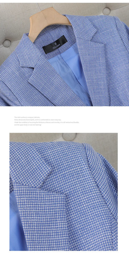 Luxury Small Women Pink Blazer Ladies Professional Suit Women Temperament Suit Fashion Interview Formal Pant Suits