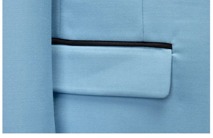 Men's Slim Fit Formal Suit Set – Blazer, Vest & Pants for Weddings & Parties