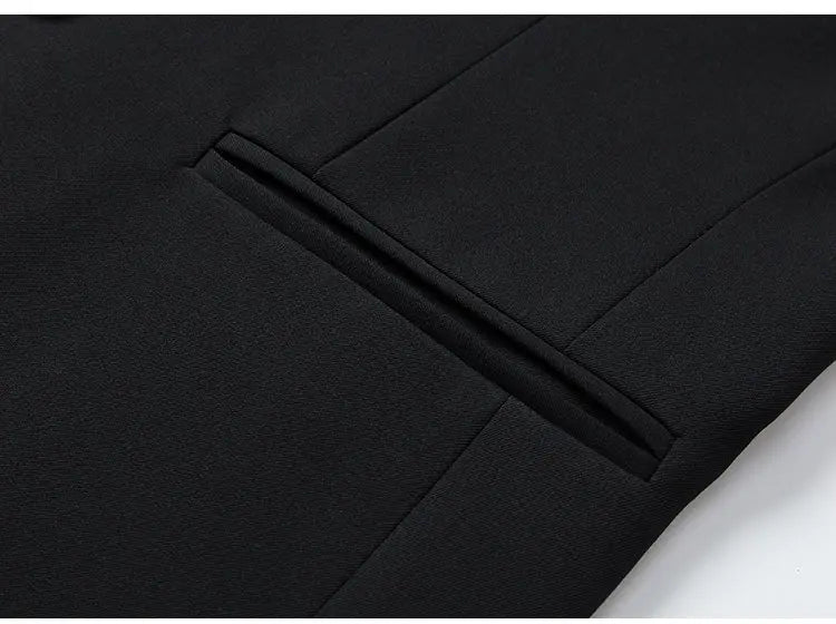 Double Breasted Clothes for Man Blazer Homme Luxe High Quality Luxury Corsage Designer Mens Black Elegant Chaqueta Formal Hombre