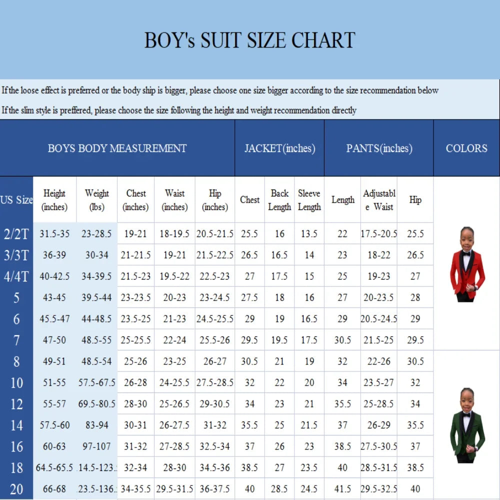 Boys Suit Set Two-Piece Gold Button Jacket with Pants Formal Outfit for Kids