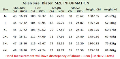 Blazer Men's Fashion Outdoor Travel Gentleman Wedding Slimming Business Versatile Trendy Casual Korean-style Formal Wear Blazer