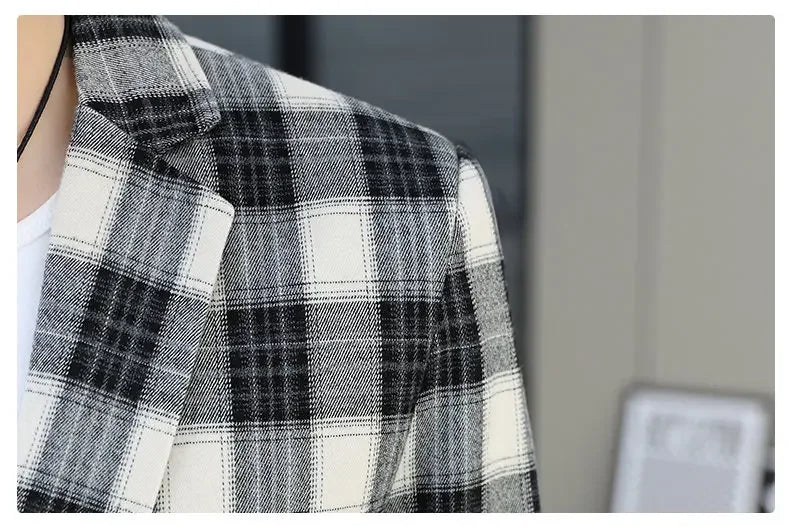 Blazer Men's Fashion Business Gentleman Groom Professional Gentleman Form-fitting Versatile Casual Formal Wear High-end Blazer