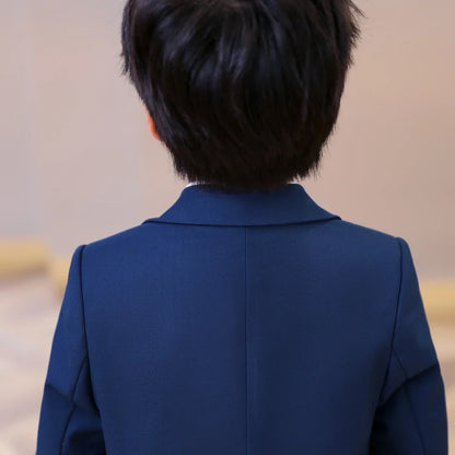3-Piece Boys Suit Set | Solid Formal Tuxedo for Kids | Wedding & Party Suit Ages 2–14