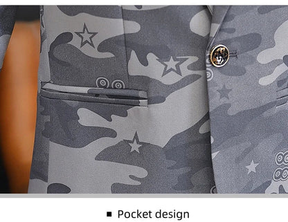 Men's Leisure Suit Jacket Spring Autumn Handsome Business Formal Fashion Hong Kong Style Advanced Sense Casual Wear