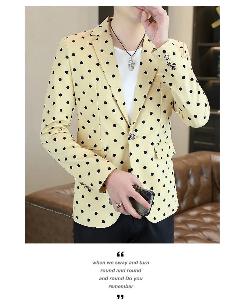 Blazer Men's Fashion Business Gentleman Groom Professional Gentleman Form-fitting Versatile Casual Formal Wear High-end Blazer