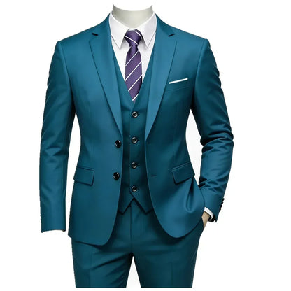 Hommes Costume Formel Slim Fit Bal de Promo Ensemble Mariage Blazers Homme Haute Qualité Garçon d'Honneur Luxe Robe d'Affaires Banquet Fête Costume