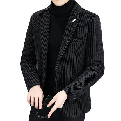 Blazer Autumn and Winter Men Fashionable Outdoor Wedding Slimming Business Casual Korean Version Golden Mink Velvet Girl Blazer