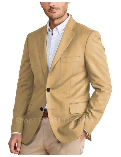 Casual Wedding Men's Tuxedo Jacket Formal Notch Lapel Single Breasted Business Office Groom Wear Daily Top XS-6XL Blazer