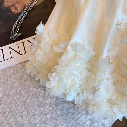 Women Vest Small Fragrance Jacket Satin Sleeveless Top Spring Summer New Fashion Temperament Petal Hem Waistcoat Female Vest