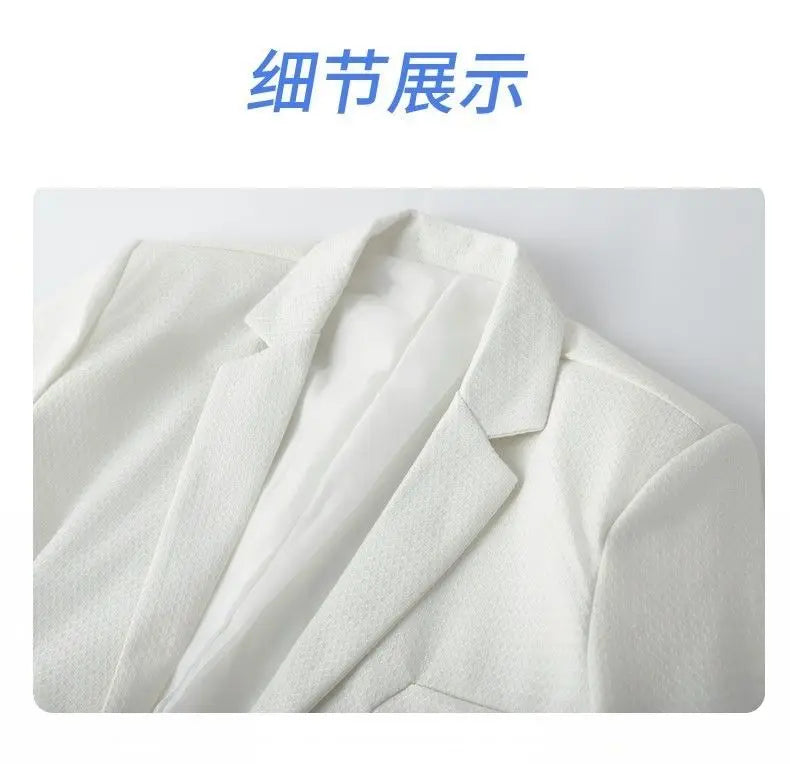 Men's Slim Fit Fashionable Hair Stylist Little Blazer Autumn 2026 New Arrival Trendy Small Jacket for Younger Men